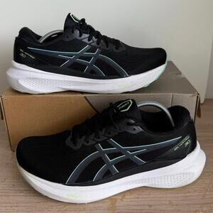 Asics Gel Kayano 32 Black/ Jasper Green Women Running Sneakers - SZ 9.5